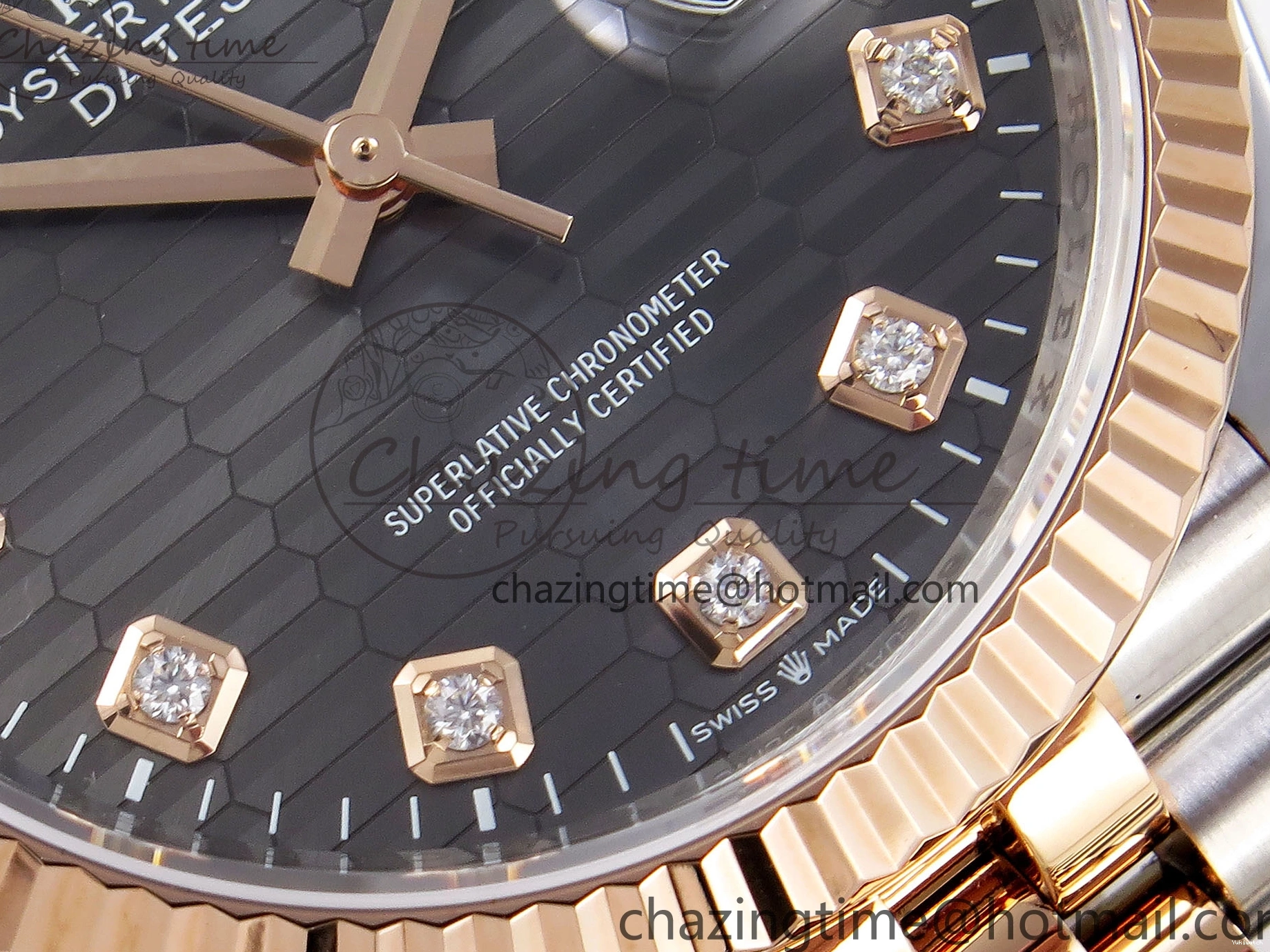 VS3235 Steel 1:1 126231 Diamonds SS DateJust Textured VSF 36 Bracelet on Dial 904L Edition Jubilee RG Gray Best 0128